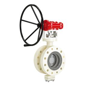 Quality TX3 Butterfly Control Valve Triple Offset PN 20 - 260 Class 150 - 1500 Pressure wholesale
