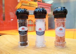 Quality Kitchen Mill Plastic Salt and Pepper Grinder Simple 100ml Small Style Home PS bottle wholesale