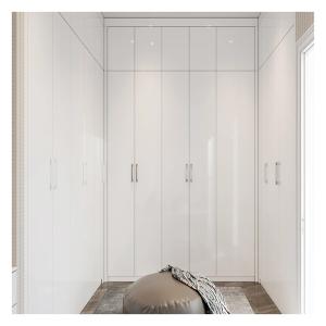 Quality Bedroom Furniture Customized Modern Minimalist Glossy Lacquer Wooden Walk in Closet wholesale