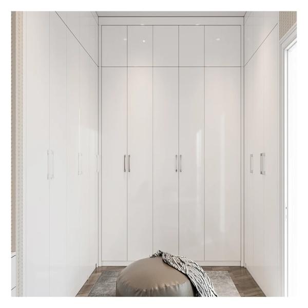 Bedroom Furniture Customized Modern Minimalist Glossy Lacquer Wooden Walk in