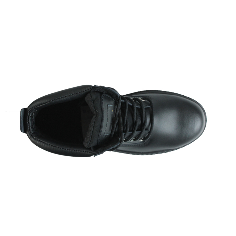 Customized Safety Boots With Genuine Cow Leather Upper And Lace-up Closure Rubber Non Slip Work Shoes