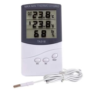 China High Quality Digital LCD Indoor/ Outdoor Thermometer Hygrometer Temperature Humidity Meter on sale