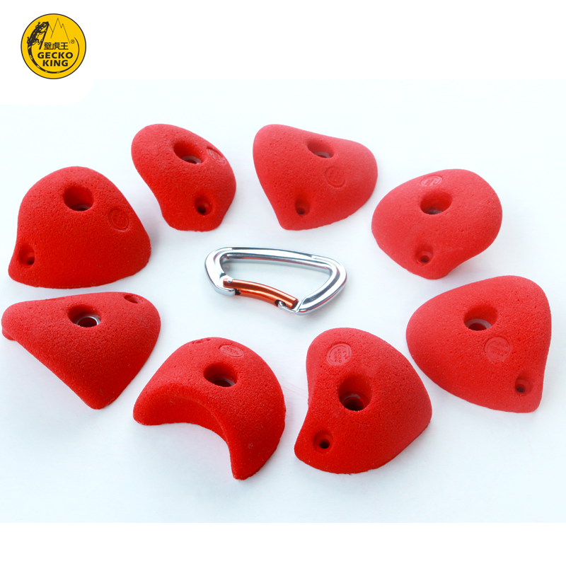 CE Certified M Size Rock Climbing Holds for Climbing Walls in Blue Color and Suitable