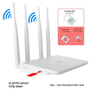 Quality 3G 4G LTE FDD TDD CAT4 2.4G 300Mbps WiFi CPE Modem For Home wholesale