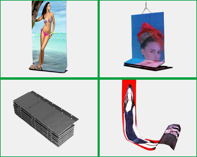 Indoor Ptich 12mm Foldable LED ScreensSMD3528 for Music Show , 8000 Hz Refresh
