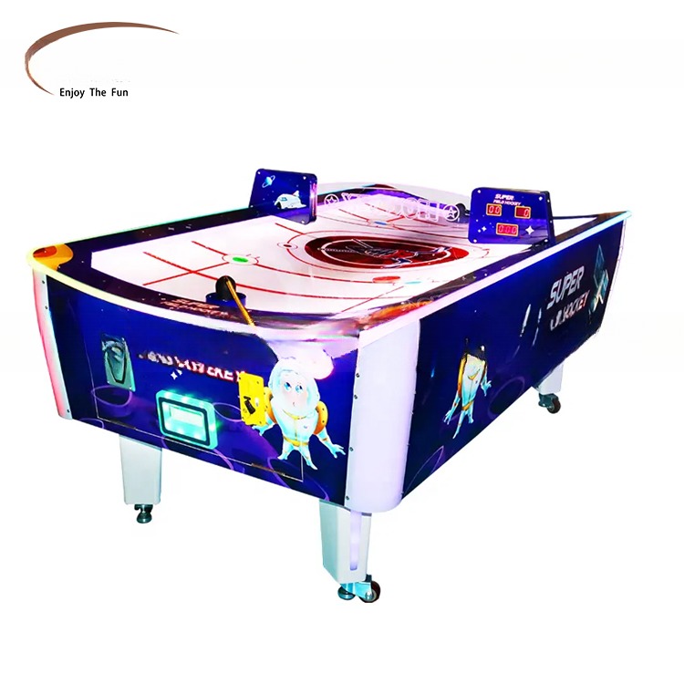 Amusement Center Electric Hockey Table Game Machine Coin Pusher Type