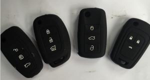 Quality Smooth Rubber Silicone Car Key Cover For Car Keys Protect , 55*27*15 Mm wholesale