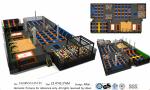 China Supply 480M2 Amusement Park Equipment Indoor Playground Trampoline Park