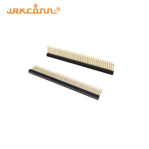 Quality Round Hole Pitch 2mm 180degree Female Pin Header Connector Single Row Header wholesale