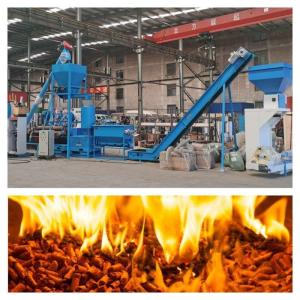 Quality 6-12mm Wood Chip Pellet Machine 1-2tph Waste Wood Pellet Machine High Density wholesale