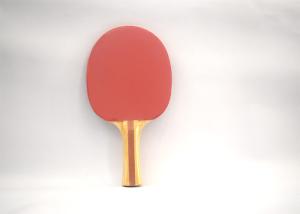 Quality Wood Stripes Handle Table Tennis Rackets With 1.5MM #2 Orange Sponge wholesale