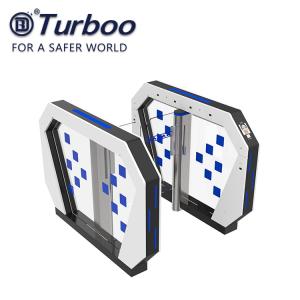 Quality Office Security Swing Turnstile Barrier Gate Acrylic RFID Card Reader wholesale