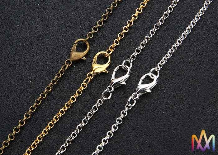 2m Length Fadeless Lobster Clasp Bulk Jewelry Chain