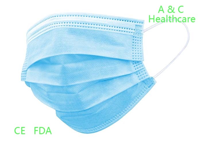 Anti Virus Surgical Face Mask Breathable Earloop Procedure Masks High BFE / PFE