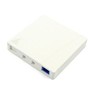 Quality Plastic White Fiber Optic Terminal Socket SC 2 Ports G657 Fiber wholesale