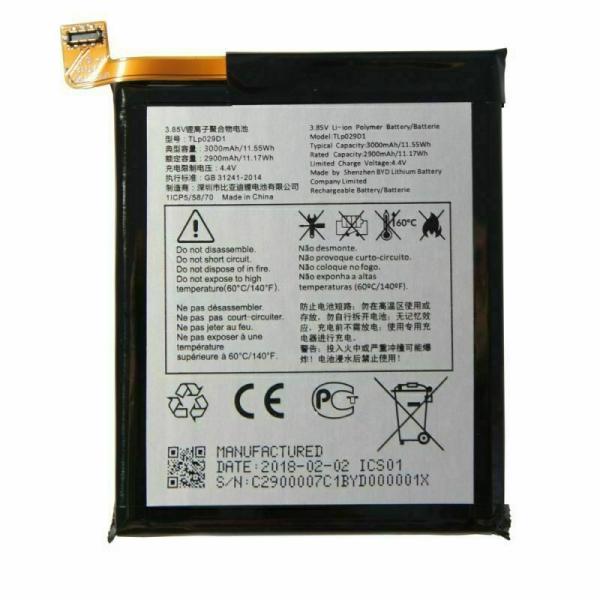 3000mAh Smart Phone Battery T Mobile Alcatel TLp029D1 Revvl 2 Battery Replacemen
