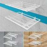 Carbon Steel Garage Storage Wall Shelves Rack 2x3ft Heavy Duty Sturdy Basement