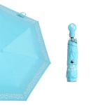 Ultraviolet Light Discoloration Compact Pocket Umbrella 42 Inch Arc 7 Ribs
