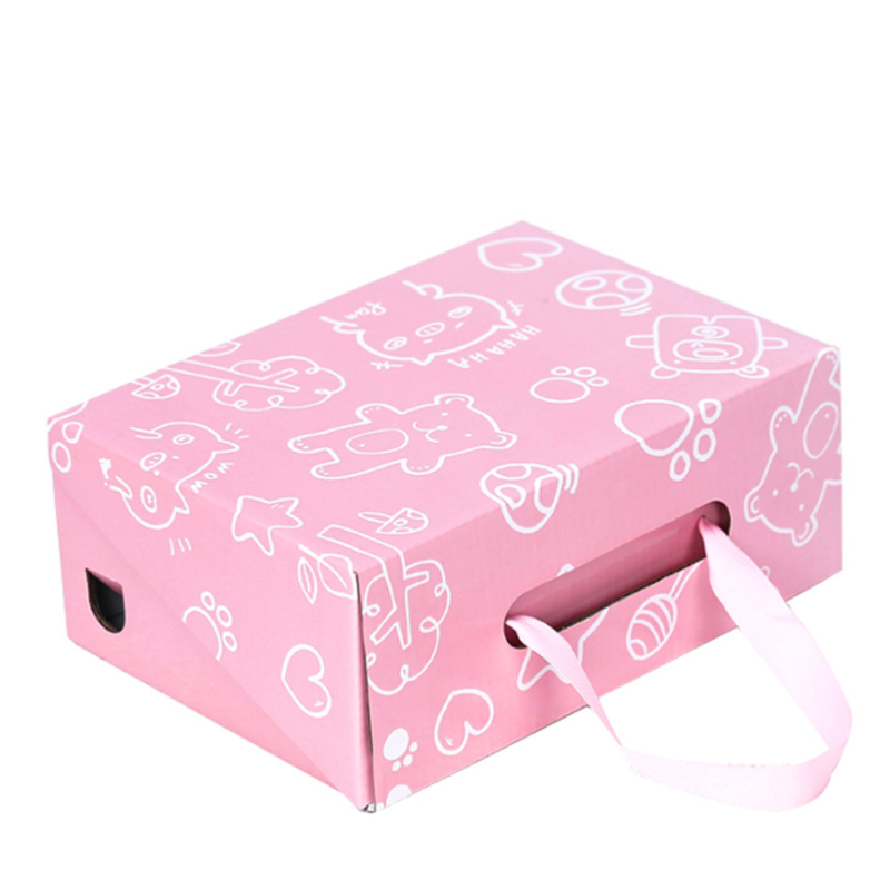 Shoes Corrugated Shipping White Mailer Boxes Bulk Packaging Matte Lamination Custom Designed