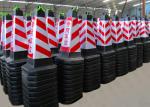 Red White Reflective Film 28inch PVC Square Road Traffic Cone