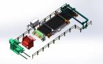 Auto Feeding Rolled Coil Steel 1000W Fiber Laser Cutting Machine