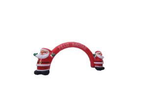 Quality Christmas outdoor oxford santa claus inflatable advertising signs arch tube products wholesale