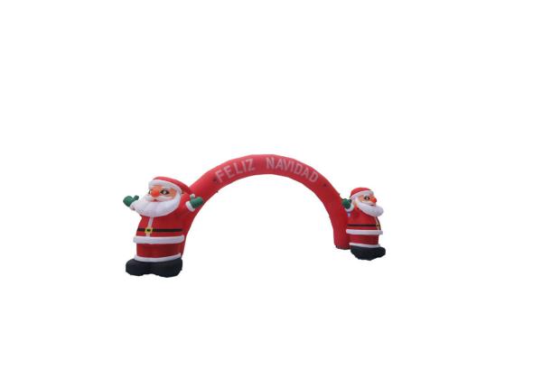 Christmas outdoor oxford santa claus inflatable advertising signs arch tube