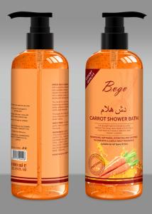 Quality Whitening Tonifying Carrot Liquid Soap Vegetales Vitamins Body Wash Gel wholesale