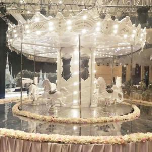 Quality Custom Horse Carousel Ride , Carousel Kiddie Ride Adjustable Speed wholesale