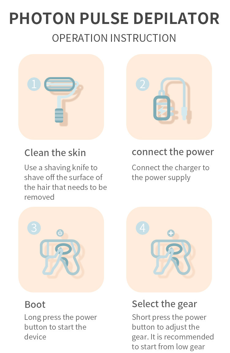 FCC 3.3cm2 IPL Hair Removal Machines 500000 Flashes