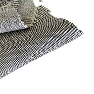 Quality Polyester Fiber Woven Yarn Dyed Checks Fabric For Dresses Suits Pants Jackets wholesale