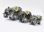 colourful elephant jewelry box elephant trinket elephant figure