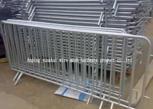 Quality Powder Coated Steel Crowd Control Barriers , Interlocking Steel Barricades wholesale