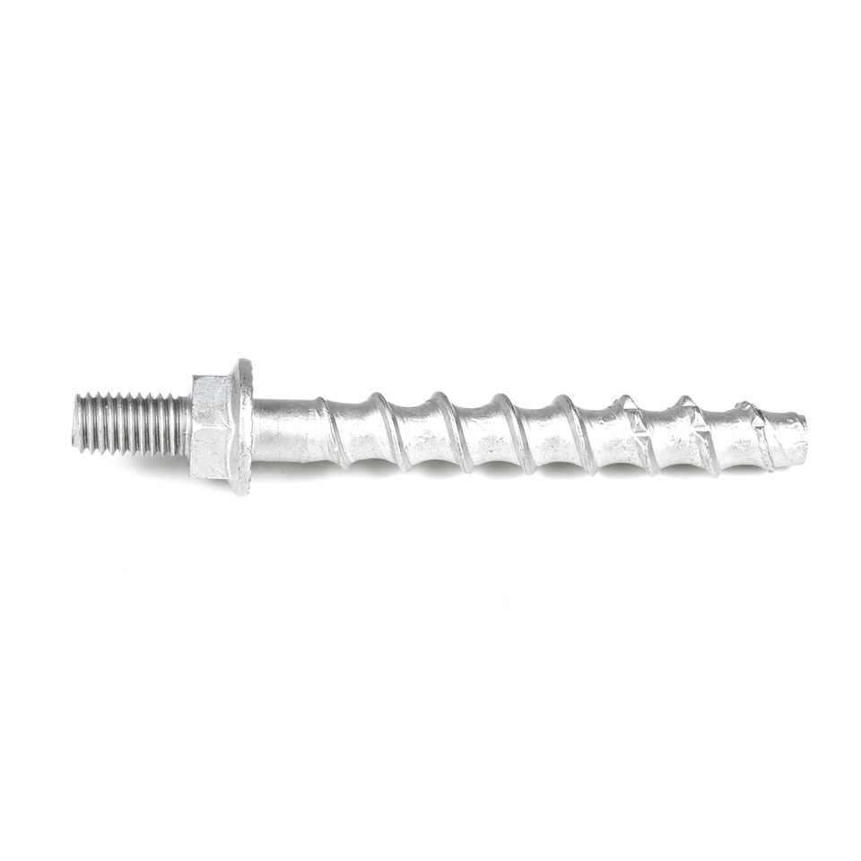ZINC Finish Stainless Steel Hex Flange M8 70mm Anchor Bolt Screw Concrete Bolt Inox Tornillos Para Hormigon