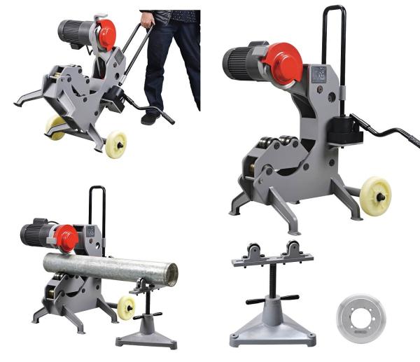 HSS Cutting Blade Electric Pipe Cutters On Site Steel Pipe Cutters 23 Rotations