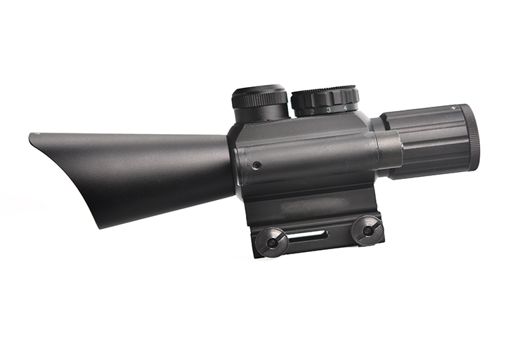 4X30EGL Hunting Scope with Red Laser and Easy Windage/Elevation Adjustments