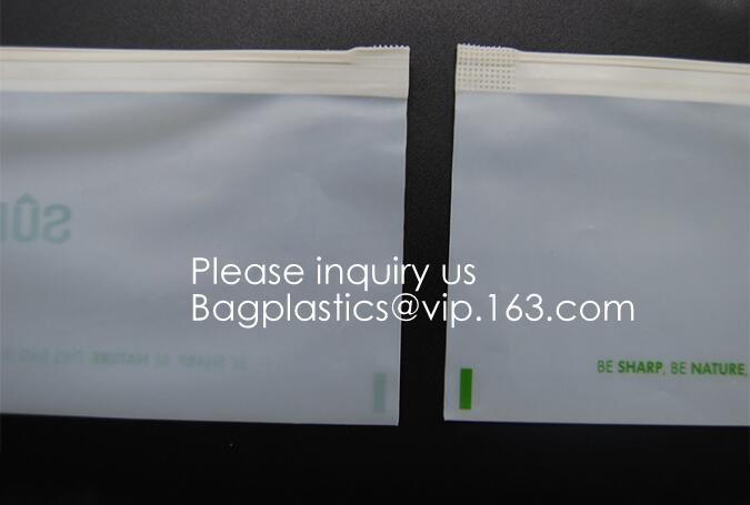PLA compostable Clear poly custom printed plastic k bags,APPAREL Dress k Bag,garment packaging bag, bagease