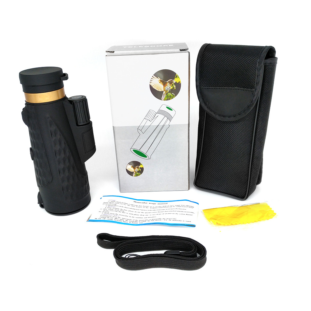 18x62 HD Bak4 Monocular Cell Phone Telescope For Kids Traveling Bird Watching