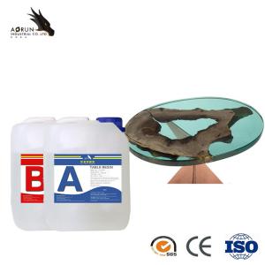 Quality Countertop Table Transparent Epoxy Resin Top Coating 100% Solids wholesale