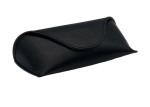 Quality 17cm Black Soft Leather Glasses Case wholesale