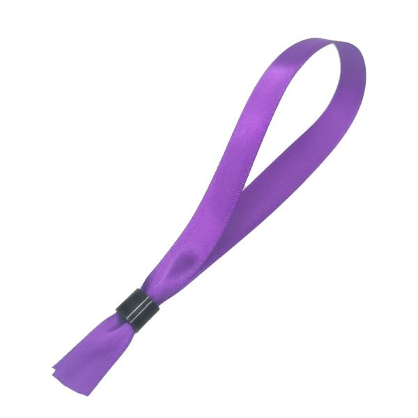 Cheap Adjustable Size Woven Cloth Wristbands Embroidered Safe Event Bracelets for sale