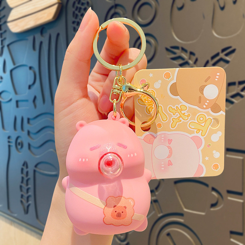 Customized Cute Pendant Squishy Toys Silicone Keychain Non-Toxic for Kids and Adults
