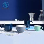 OEM Blue Green Grey Coffee Porcelain White Mugs Gifts