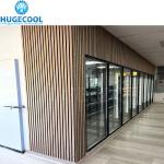 display walk in cooler freezer with electric heater glass door