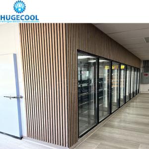 Quality Walk in cooler beer cave gas station cooler with glass doors wholesale