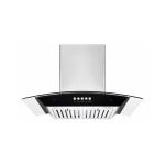 Commercial Curved Glass Cooker Hood Range For Gas Stoves