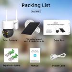 6W Solar Power H.265 3G 4G LTE Outdoor Camera