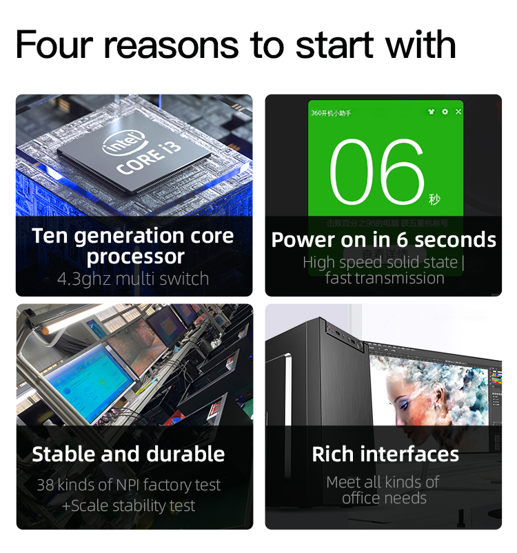 Core I3 10100 Gaming PC Desktops
