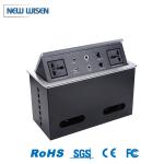 Conference Table Hydraulic Pop Up Socket Mains Box European Oxidized