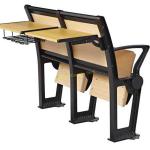Iron And Wood University School Desk And Chair Size 1085 * 870 * 870 mm